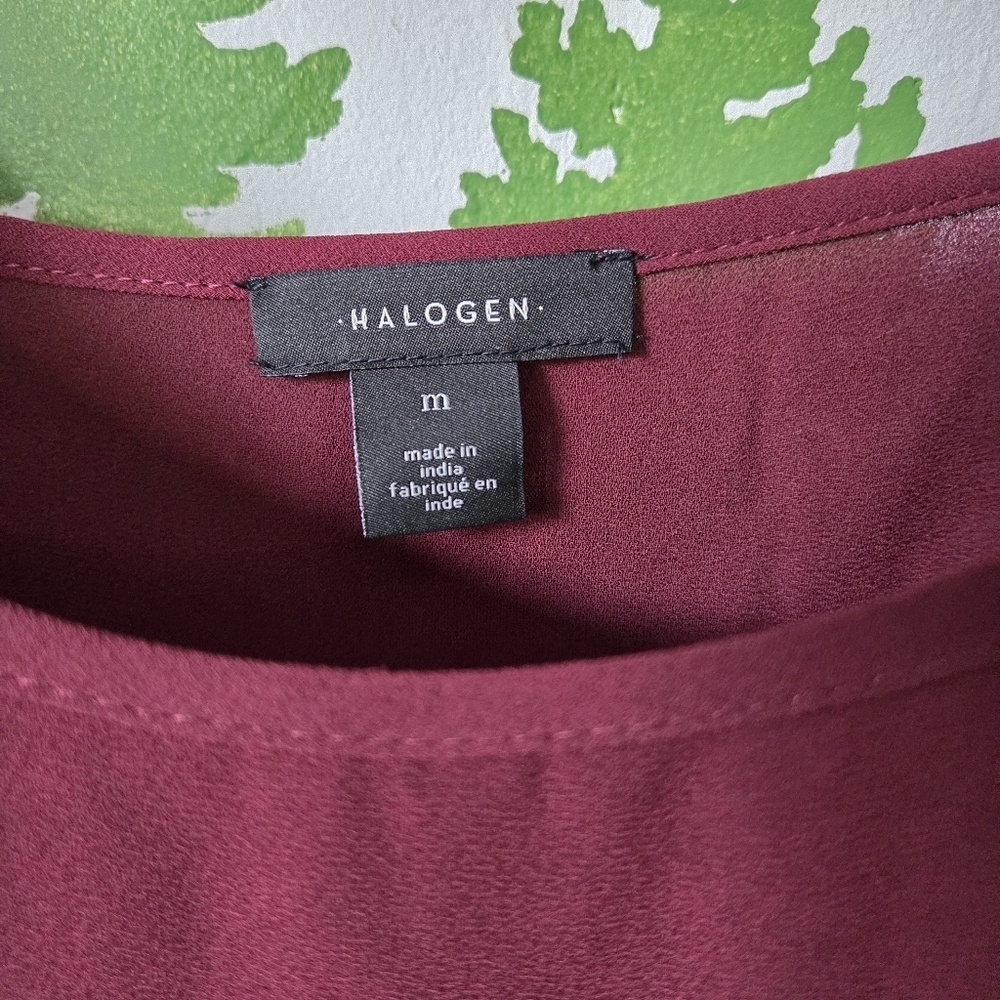 Halogen Burgundy Slip Lining Dress - Picture 3 of 8